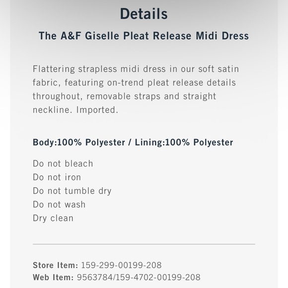 Abercrombie & Fitch Giselle Pleat Release Midi Dress Butter Yellow - Picture 10 of 10